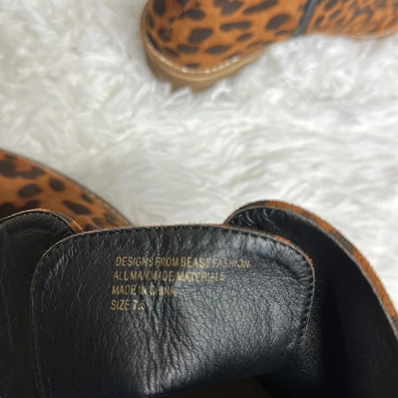 Beast Fashion Leopard Booties - Picture 8 of 8